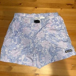 Columbia quick dry flowered athletic shorts